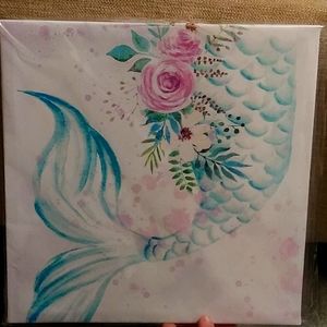 Brand new mermaid tail canvas